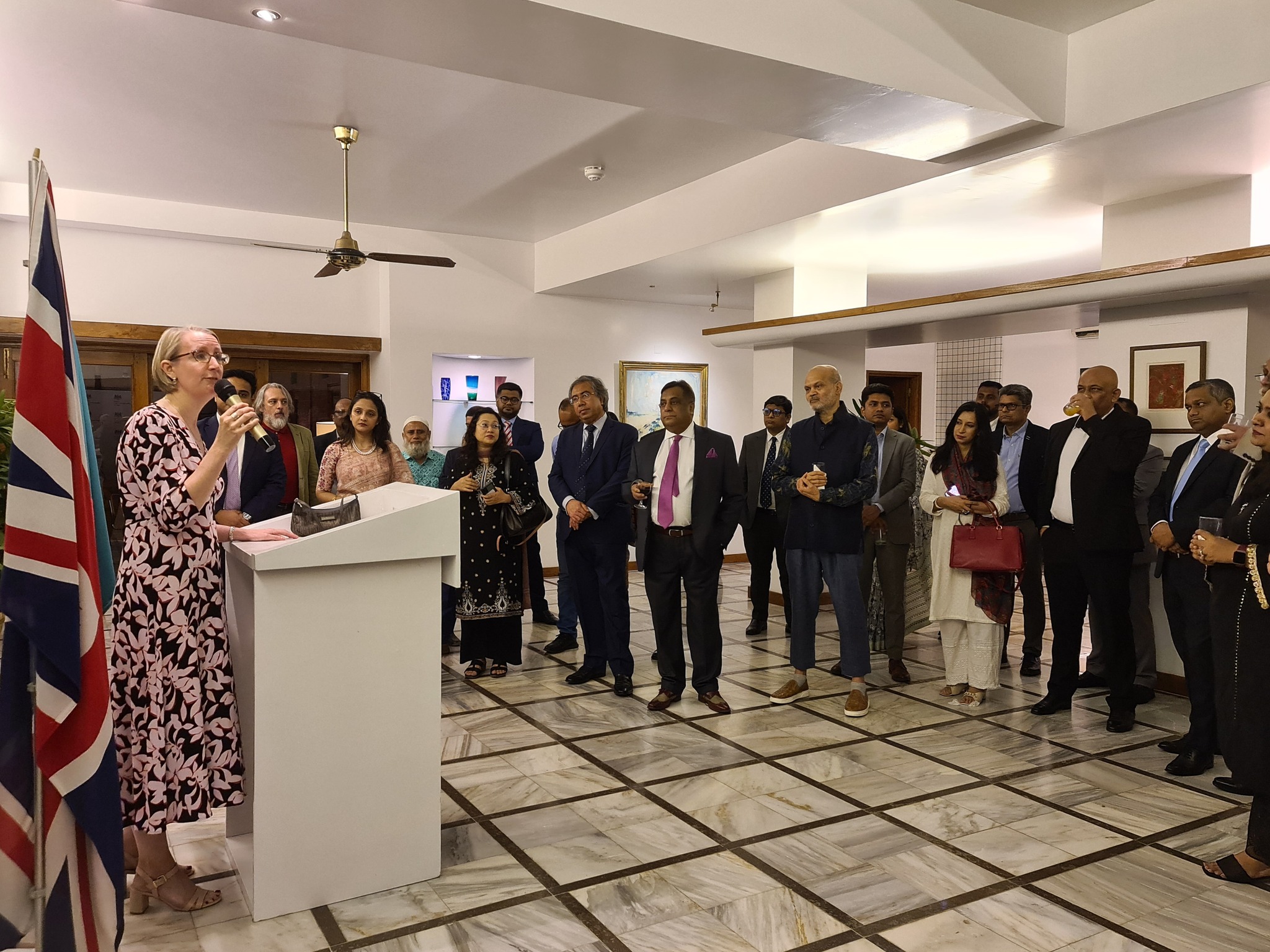 High Commissioner engaging with members